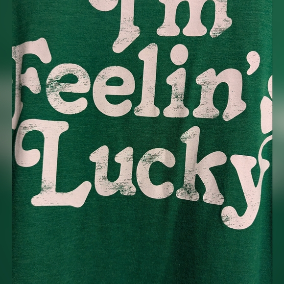 St. Patricks Day Tee "I'm feeling Lucky" Unisex size 2x - Picture 2 of 4
